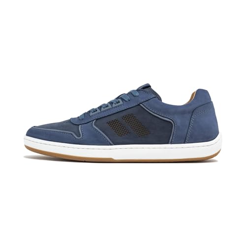Piloti Driving Shoes for Men, Drift Performance Italian Nubuck Leather Everyday Driving Sneakers for Men(US 8.5, Denim)