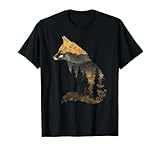 Fox Forest Nature Lover Mountains Hiking Camping Bushcraft T-Shirt