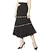 Produktbild Dfghbn Damen Midirock Frauen Rock Art und Weise Herausnehmbare Mittellange Rock Temperament beiläufiger Rock Lässiger Rock (Farbe : Black, Size : M)