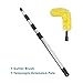 Daisypower Gutter Cleaning Brush Roofing Guard Cleaner Tool with Telescopic Extension Pole, Easy Remove Leaves and Debris from The Ground