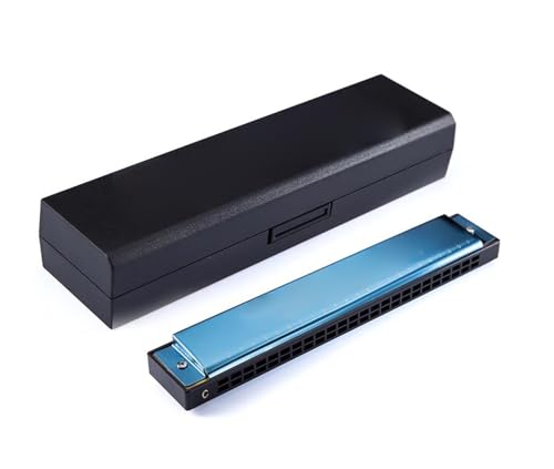 Harmonica vibrato 24 trous bleu souffle facile notes justes