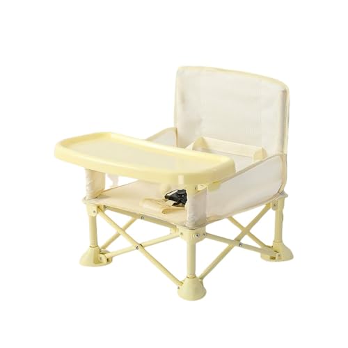 Apaeoflベビーチェア、テーブルチェア、連結可能なベビーチェア、折りたたみ式、ポータブル、収納バッグ付き、子供、離乳食、屋内、屋外ダイニングチェア、軽量、滑り止め、耐久性、安全ベルト (イエロー,チェア)