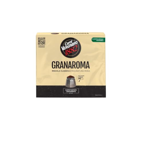 Caffè Vergnano 1882 - Café Molido para Moka Granaroma Mezcla Clásica