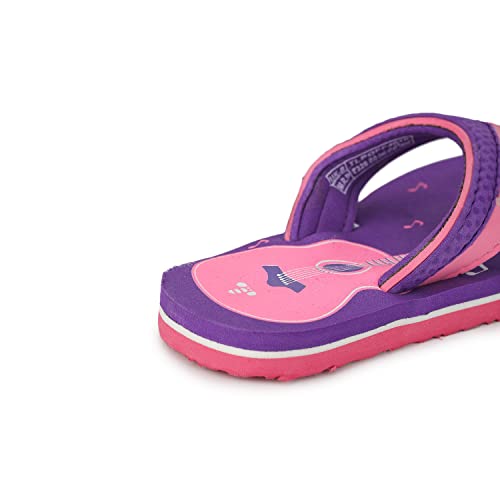 Image of toothless Kids Girls Purple & Pink Flip-Flops Slipper