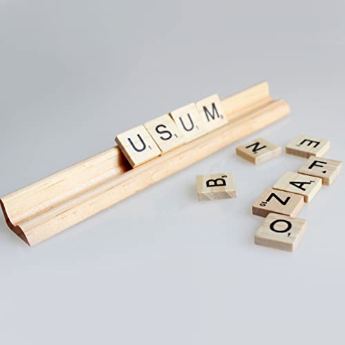 20 Porta Fichas de Madera para Scrabble y Dominó miniatura 4