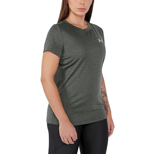 Camiseta Under Armour Tech Ssc Solid Brz - Feminina, Cor: Cinza, Tamanho: G