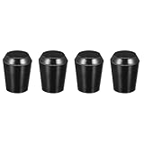 HARFINGTON 4Pcs M12x40mm Black Phenolic Tapered Female Thread Handles with Brass Insert for Industry Lathe Milling Replacement Parts