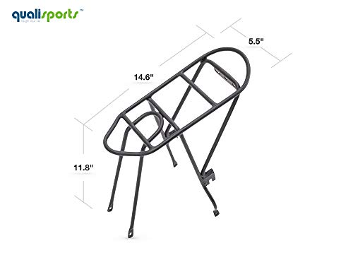 Racktime Unisex - Adult Eco 2 Tour Luggage Rack, Black, 28 Inches