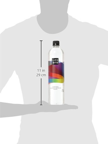 LIFEWTR, Premium Purified Water, pH Balanced with Electrolytes, 1 Liter Bottle (Pack of 5)