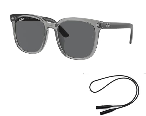 Ray-Ban RB4401D Sunglasses Bundle: RB 4401D 659981 Transparent Grey Dark Grey Pol and Universal Anti-slip Silicone Leash2