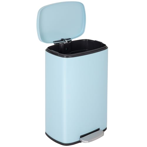 Caneca de basura de acero inoxidable 13 gal con tapa y pedal