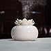 Lotus Humidificador de Aroma de Purificación Purificador de Cerámica de loto Humidificador Casero Creativo Mini Máquina de Aromaterapia de Aceite Esencial Ultra Silenciosa Aromaterapia de Aire (E)