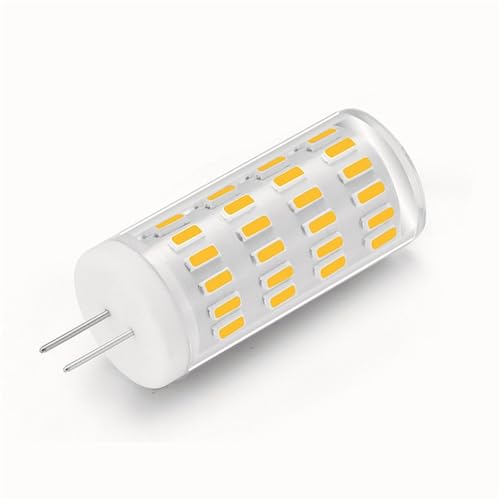 RZL Lighting, 10-Pack, Led Light Ceramic G4/G9 63LED 4014SMD 5W 12V-24V Dimmable Small Lamp Light Source(Warm White,G4)
