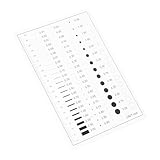 SOESFOUFU 高精製欠陥検査ゲージ たどり定規 スキマゲージ対応 携帯便利 多用途ライン 点欠陥測定ツール 教育 研究 専門現場向け