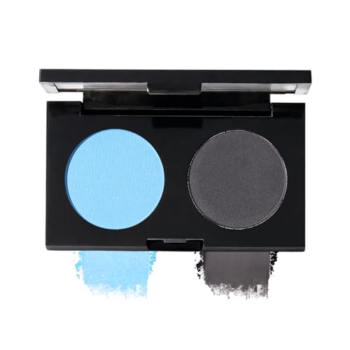 Erinde Blaue und Schwarze Lidschatten, Matte Lidschattenpalette, Langanhaltendes Augen-Make-up, Hohe Pigmentierung, Feine Pudertextur, Leicht Verblendbare Formel, Geeignet für Karneval, Denim-Stil #05 Erinde Blaue und Schwarze Lidschatten, Matte Lidschattenpalette, Langanhaltendes Augen-Make-up, Hohe Pigmentierung, Feine Pudertextur, Leicht Verblendbare Formel, Geeignet für Karneval, Denim-Stil #05