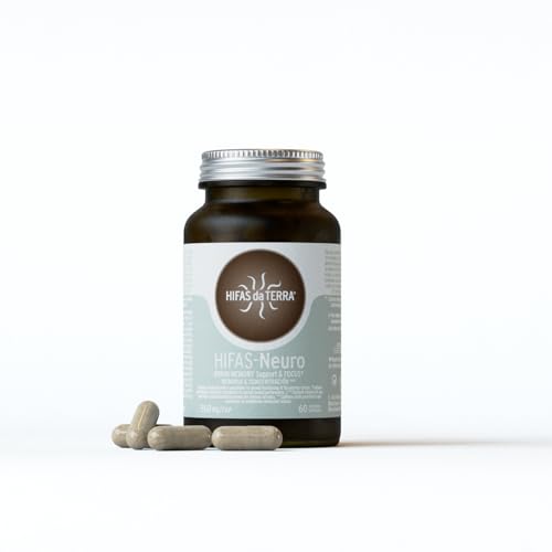 HIFAS DA TERRA - HIFAS-Neuro con Extractos Puros de Melena de León y Chaga - Extracto de Hongos - Bote 60 Cápsulas