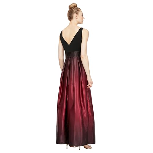 Image of S.L. Fashions Women's Sleeveless Long Satin Mother of The Bride Dress with Pockets, Formal Party Gown