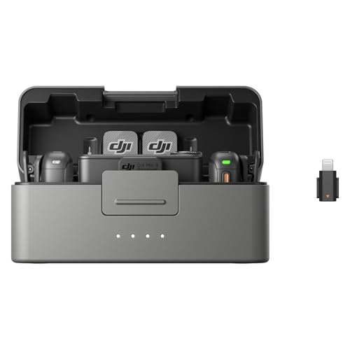 DJI Mic 3i2 TX + 1 RX + [dP[Xj+ LightningA_v^[AiPhone^J^AndroidpCX}CNAA_veBuQCRg[AfAohAxA}CNA32-bitt[gA400 m`A28