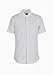 Armani Exchange Men's Short Sleeve Micro Print Button Down Shirt. Slim Fit. White Rhombus Lines, XXL