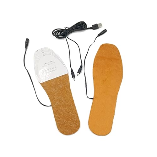 TOBBOMEY Warm Your Feet Heated Insoles Electric Heating Pad Size 36-41 for Women