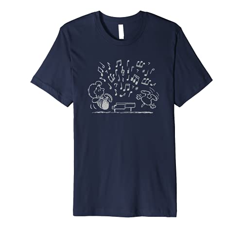 Peanuts Schroeder Playing Piano Premium T-Shirt