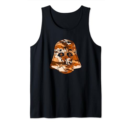 Débardeur Star Wars Darth Vader imprimé camouflage orange pour fan de pop culture