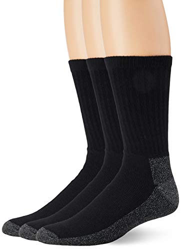 Wigwam At Work Crew 3-Pack S1221 Sock, Black - LG