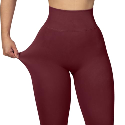 Image of MOOSLOVER Seamless Butt Lifting Workout Leggings for Women High Waist Yoga Pants Compression Contour Tights