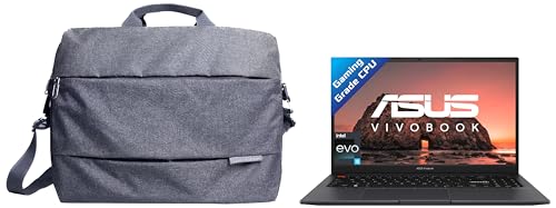 Image of ASUS Vivobook S 15 2022, Intel Core EVO i5-12500H 12th Gen, 15.6 inch inch (39.62 cms) FHD, (16GB RAM /512GB SSD), K3502ZA-KJ542WS + ASUS EOS 2 Messenger Bag (Gray)