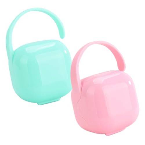 VICASKY Pp Material Soother Container Household Pacifier Storage Box Handle Baby's Exclusive Clean Pacifier Holder