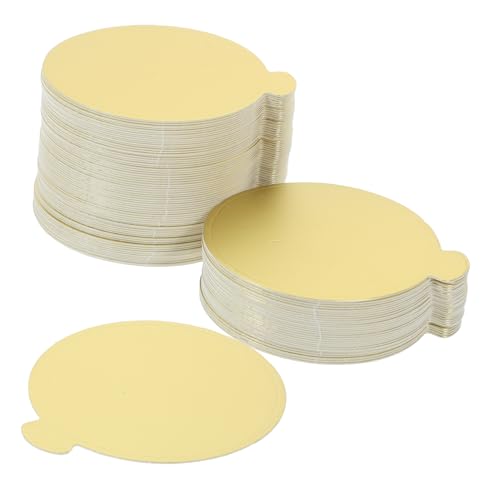 GLEAVI 100pcs Round Paper Cake Boards Cardboard Cake Base for Mini Easy to Use Dessert Display Stand