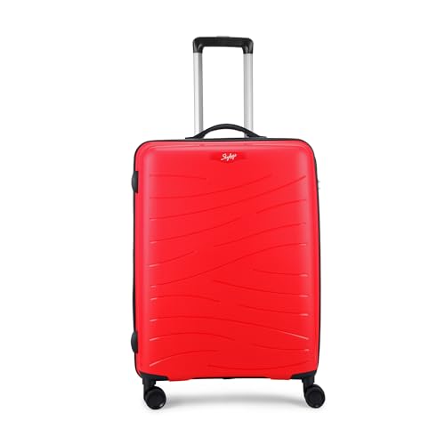 Image of Skybags Polycarbonate Maximus Hard Shell Spinner Suitcase STROLLY 67 360 MX-RED, Medium, 67 Cm