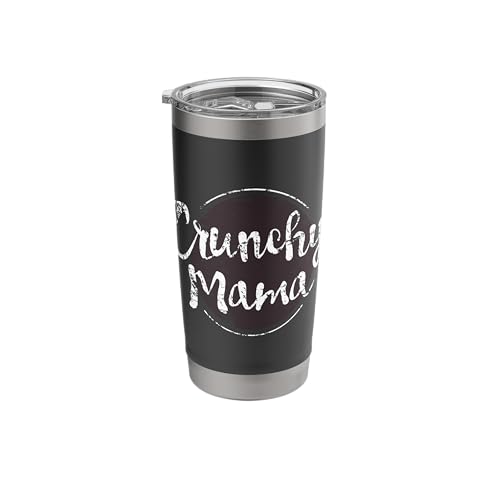Crunchy Mama Shirt, Funny Mom Gift for Mommy Stainless Steel Insulated Tumbler