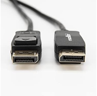 Rocstor Premium 3ft / 1m DisplayPort 1.2 Cable M/M - DisplayPort 4k - DisplayPort Male Digital Audio/Video - 3ft - Black- DP TO DP Cable 4Kx2K - DisplayPort for Monitor, Audio/Video Device - 2.70 GB/s
