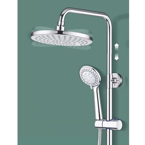 Ensemble de robinet de douche de salle de bain finition miroir