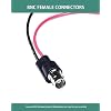 BNC Test Leads, BNC to Mini Grabber Test Clip, Test Lead Breakout Cable for Multimeter, 5A Current Rating, 2 Pack