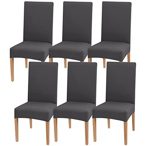 Newthinking Stretch Chair Covers for Dining Room High Back Dining Chair Covers