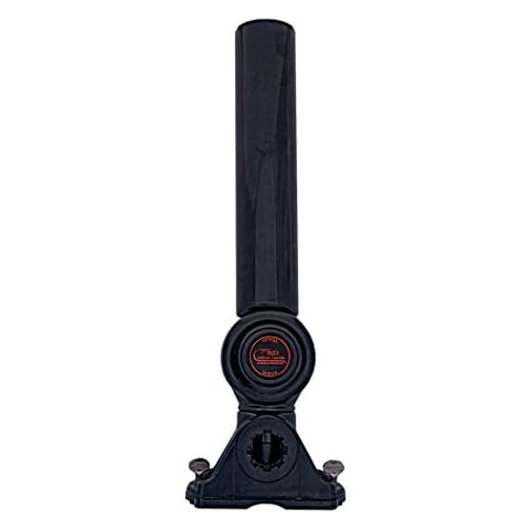 Bert's Custom Tackle Rod Holder New Adjustable Ratchet, Black Lexan Plastic Cover