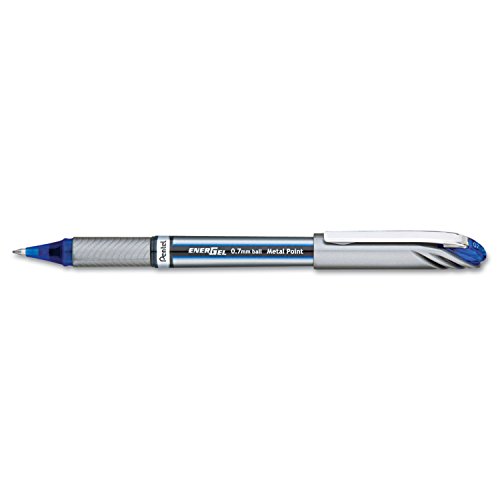 Bolígrafo Pentel Gel Punta Media Azul miniatura 1