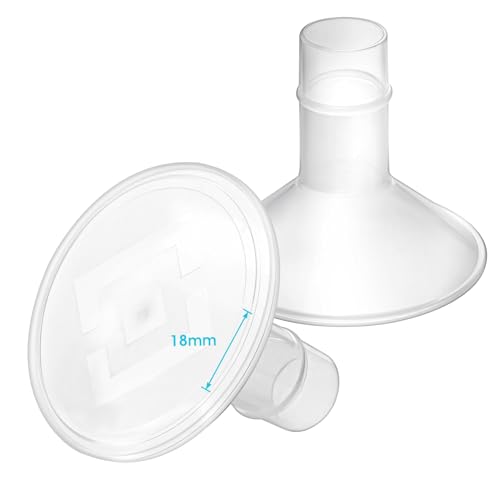 Image of begical 18mm Shields Compatible with Medela Breast Pump-PersonalFit Freestyle Harmony Maxi Flex Lansinoh-SignaturePro SmartPump Manual replacement Medela Parts Accessories Flanges