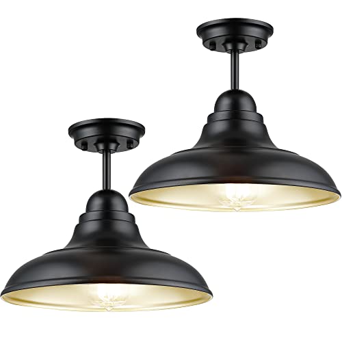 FLQMYQ Farmhouse Semi Flush Mount Ceiling Lights, Modern Ceiling Light
