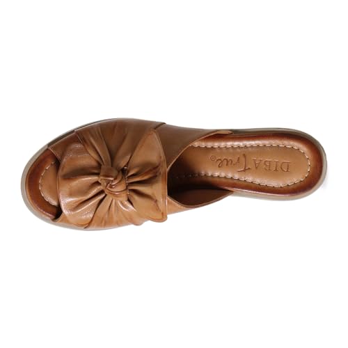 Diba True Womens Know How Block Dress Sandals Low Heel 1-2" - Brown - Size 38 M4