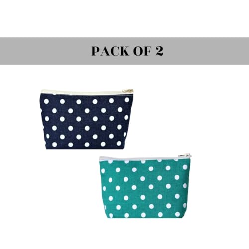 Image of Greencraft Makeup Pouch for Women | Multipurpose Pouch for Travel Carry Cute, Carry Smart & Your Daily Companion, Everywhere - Multicolor