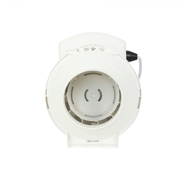 Extractor de aire en línea Bilake silencioso para conducto circular/tubular de 100mm 38/42W