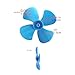 Propeller blade, 10 four-blade propellers Suitable for DIY science and toys 2mm-axis propeller of miniature direct current motor Closely matched with 130 motor propeller props wurenji (colour mixture)