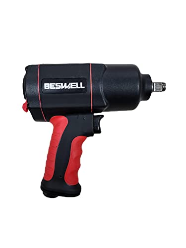 Beswell 1180 Ft.Lbs Max Loosen Torque 1/2 Inch Regular Size Twin Hammer Air Impact Wrench-Bw-112Bn thumb #1
