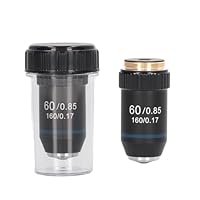 Achromatisches Objektiv, 60-faches Achromatisches Mikroskop-Objektiv mit Hoher Vergrößerung, 20,2-mm-Gewinde für Zusammengesetzte Lupen, Endoskope
