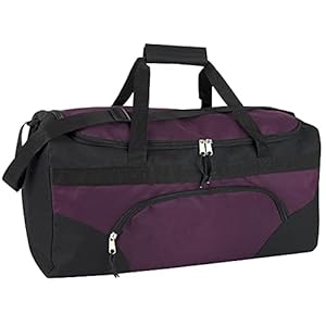 40 Liter, 22 Inch Duffle Bag for Women Men Travel; Large Duffel Bag with Shoulder Strap, Sections