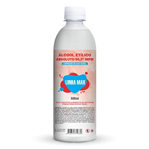 Álcool Absoluto Etílico Anidro Absoluto 99,3% 500ml