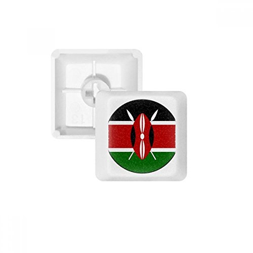 Keycaps Kenya PBT pour clavier mécanique, finition OEM blanche et touches R4 multicolores